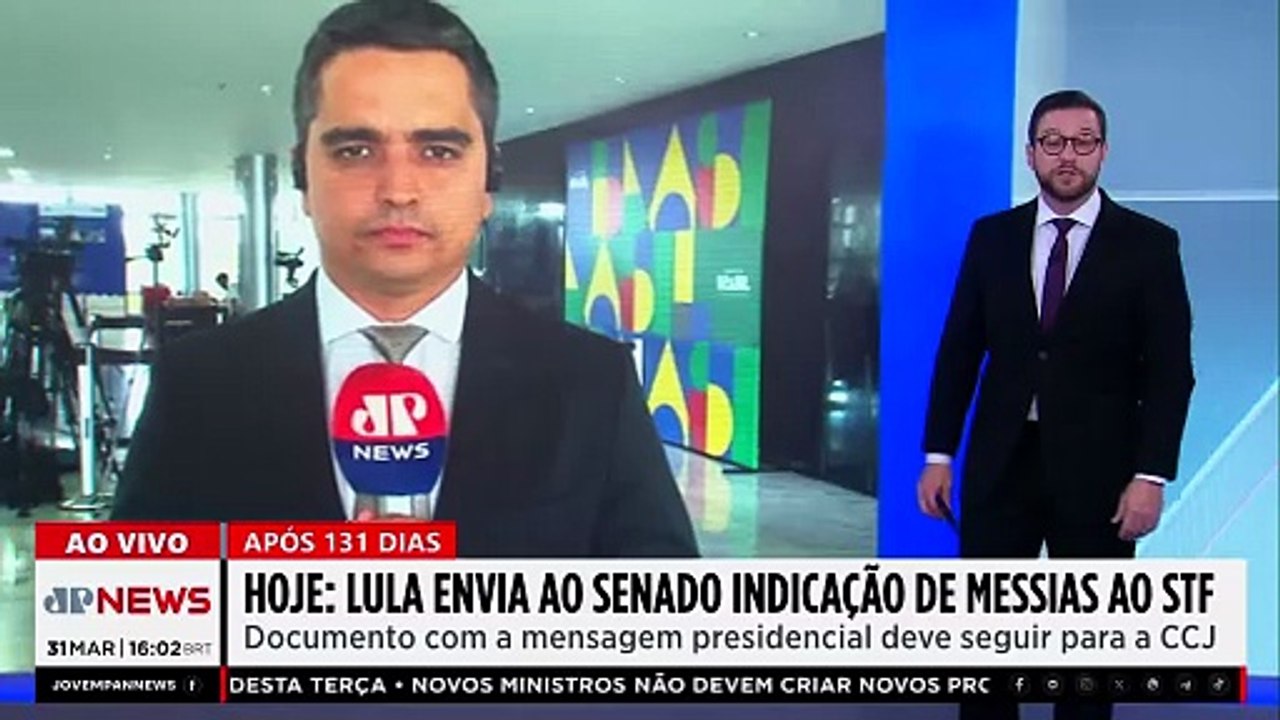 FINALMENTE? Lula envia ao Senado indicação de Messias para vaga no STF