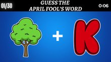 Guess the April Fool's Word by Emoji? 🤔 #trending #quiz #challenge #trendingvideo #trivia #emojigame