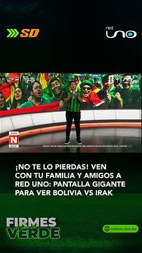 ¡La emoción del partido te espera en RED UNO! Ven a disfrutar de Bolivia vs Irak en una pantalla gigante afuera de nuestras instalaciones.