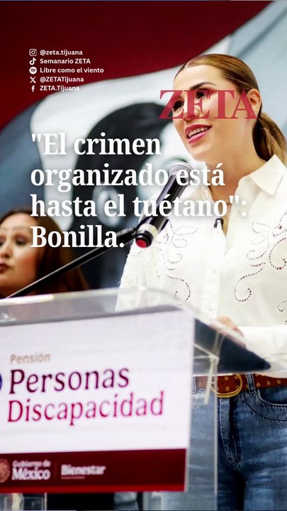 "El crimen organizado está hasta el tuétano": Bonilla.