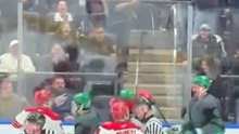 Policías y Bomberos se enfrentan a golpes en juego benéfico de hockey 🚨🇺🇸