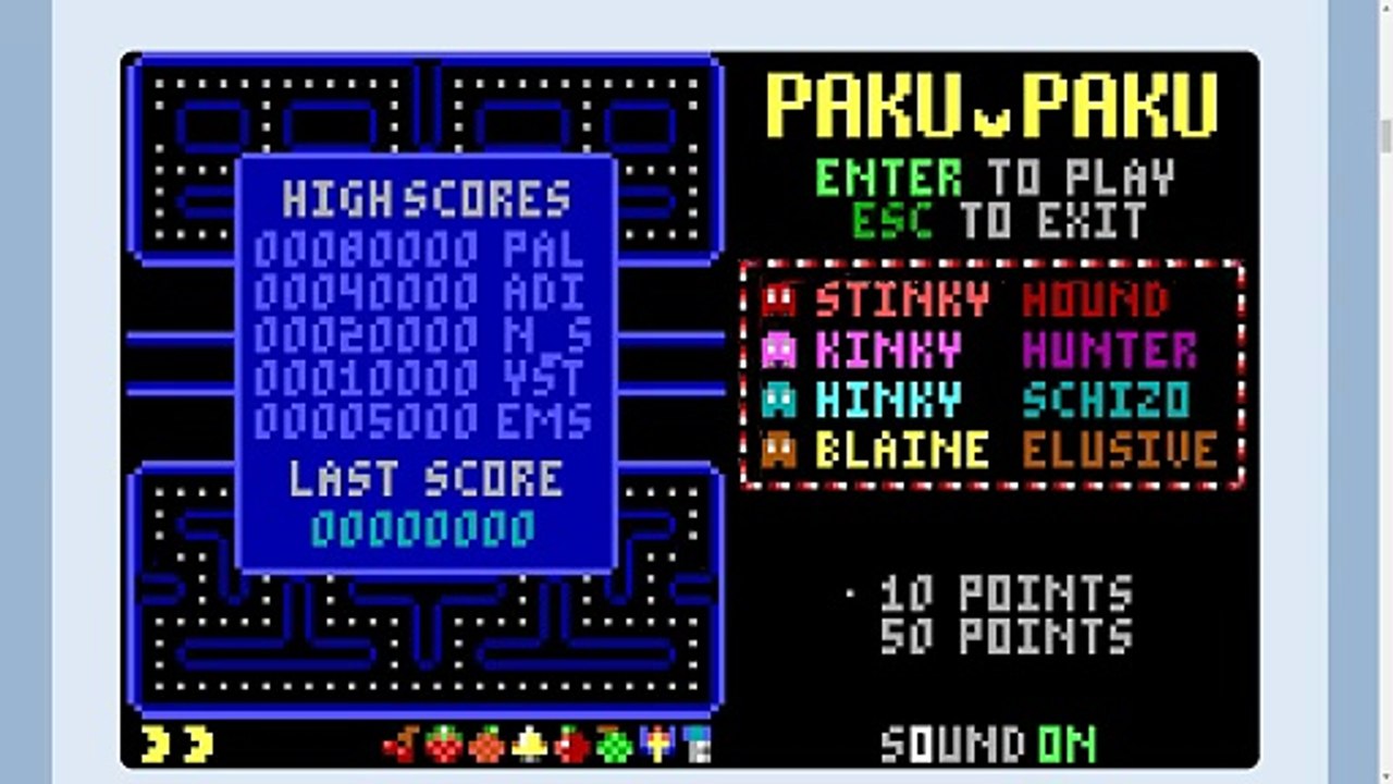 Paku Paku (DOS) Longplay