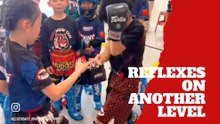 Kids turn rock paper scissors into lightning-fast martial arts drill