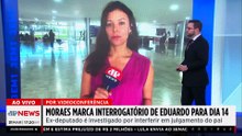 Moraes marca depoimento de Eduardo Bolsonaro para abril e cobra explicações sobre sanções dos EUA
