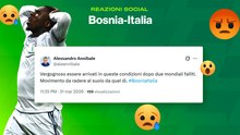 Italia eliminata con la Bosnia, le reazioni social: rabbia e frustrazione