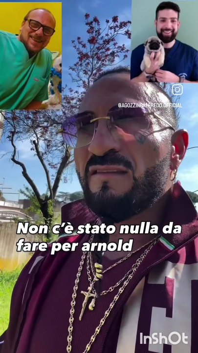 Agozzino Alfredo story con il piccolo Arnold cieco per colpa di un presunto veterinarioeco per un