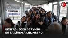 Restablecen servicio en la línea A del Metro