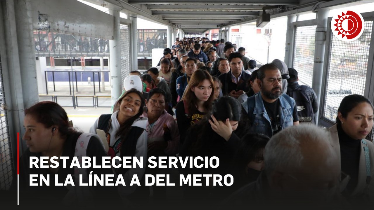 Restablecen servicio en la línea A del Metro