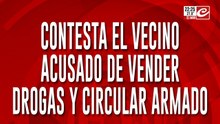 Contesta el vecino acusado de vender drogas y circular armado