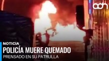 Muere policía por choque e incendio de su patrulla en la autopista México-Puebla