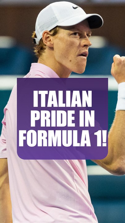 Italian pride in tennis and F1! #f1 #formula1 #tennis #janniksinner #shorts