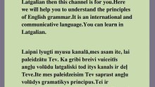 Vuicīs Engļu volūdā Latgaliski(Satura saroksts)dzymtajā volūdā