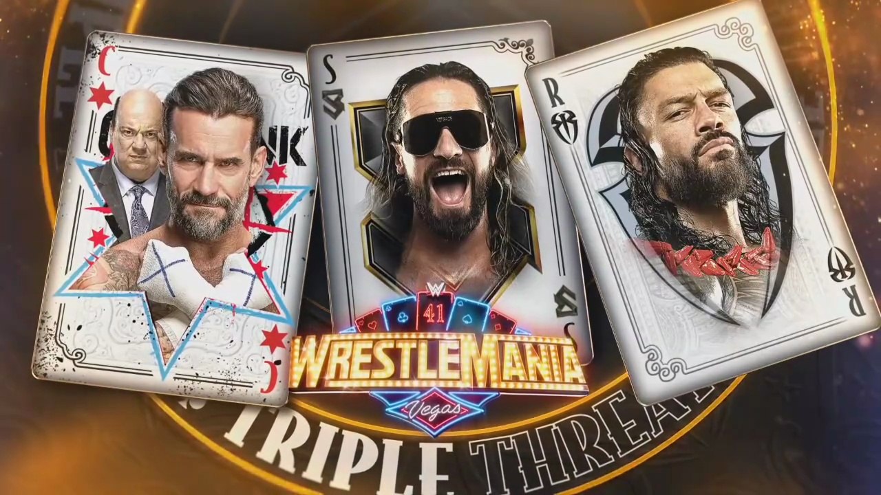 WWE WrestleMania 41 - Seth Rollins vs Roman Reigns vs CM Punk (Triple Threat Match)