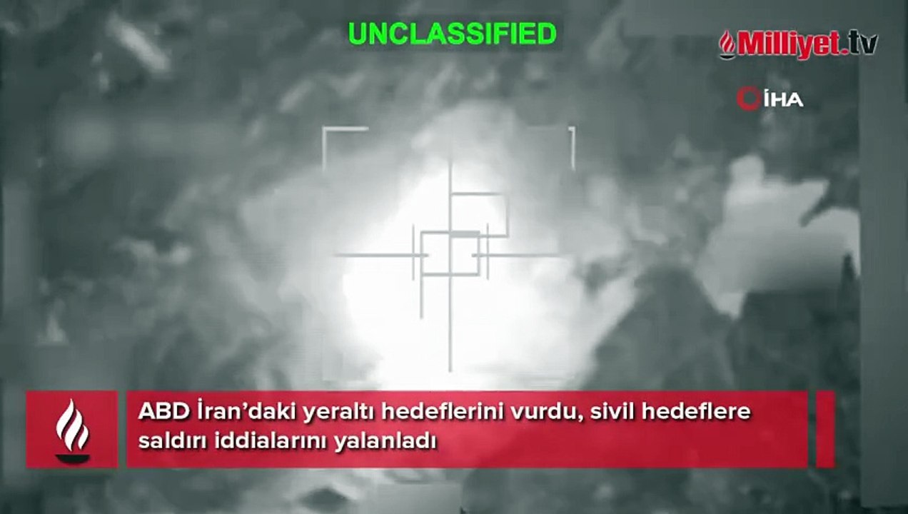 ABD İran’daki yeraltı hedeflerini vurdu, sivil hedeflere saldırı iddialarını yalanladı