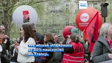 Zamykanie klas, redukcja etatów: francuscy nauczyciele strajkują