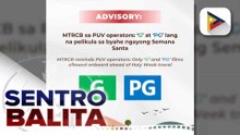 MTRCB, nagpaalala sa mga PUV driver at operator na tanging mga pelikulang rated G at PG lamang ang dapat ipapalabas sa loob ng sasakyan