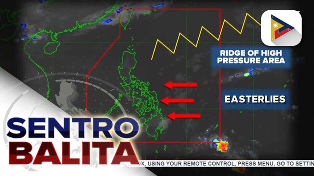 High pressure area, nakaaapekto sa northern Luzon; easterlies, nakaaapekto sa malaking bahagi ng bansa