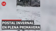Nevado de Toluca y Ajusco registran nevada en primavera en México