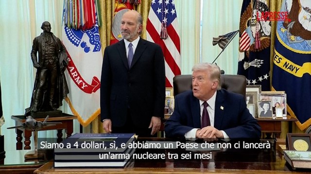 Iran, Trump: «Benzina a 4$? Almeno un Paese non ci lancerà un'arma nucleare tra sei mesi»