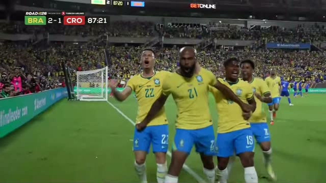 Amical - Tous les buts de la victoire du Brésil sur la Croatie