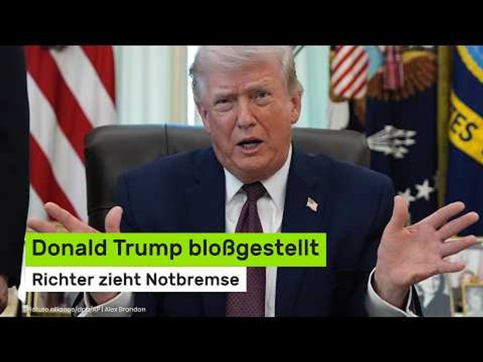 Donald Trump bloßgestellt: Richter zieht Notbremse - US-Präsident schimpft gegen 'radikale Linke'