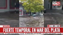 Impresionante temporal en Mar del Plata dejó gran parte de la ciudad inundada