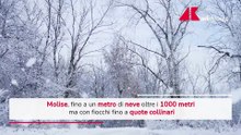 Maltempo, Abruzzo e Molise sommersi di neve: è ancora allerta rossa in tre Regioni