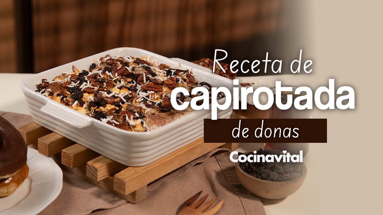 Receta de capirotada de donas ¡En 4 pasos!
