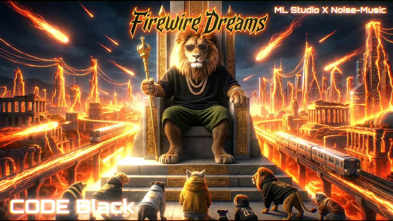 Firewire Dreams ⚡ | CODE Black Album | EDM Cyberpunk Music Visualizer | Dark Electronic Beats