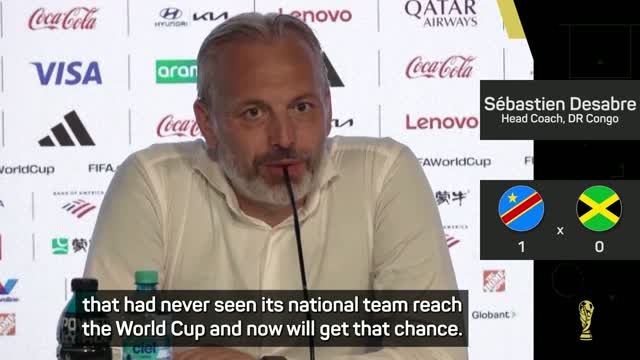 DR Congo coach hails heroic players after ending 52-year World Cup wait
