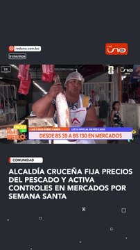 La Alcaldía cruceña dio a conocer la lista oficial de precios del pescado, con costos que van desde Bs 35 hasta Bs 120