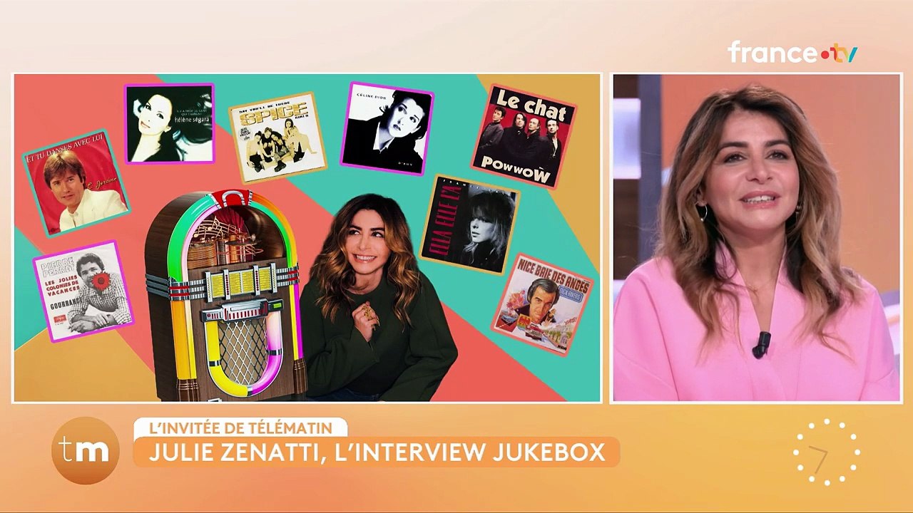 Julie Zenatti se livre sur sa relation avec Hélène Ségara, pas toujours au beau fixe, dans "Télématin" sur France 2.
