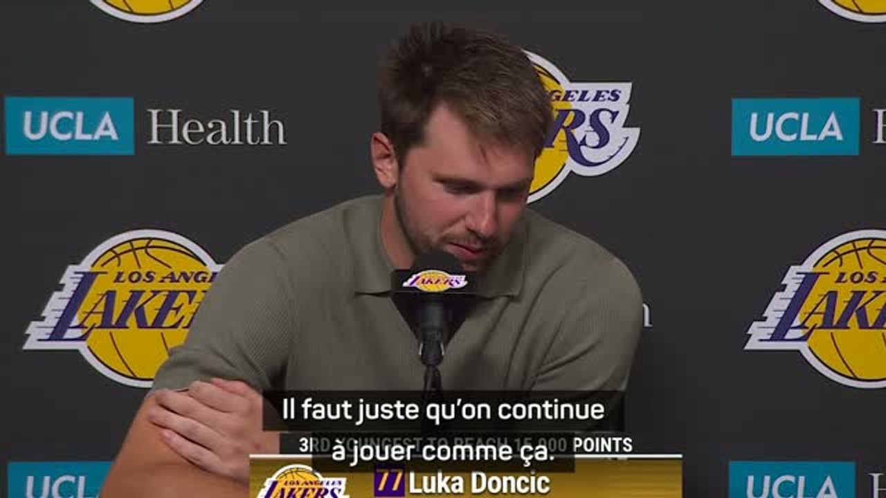 Lakers - La réaction de Doncic après avoir battu un record de Kobe Bryant