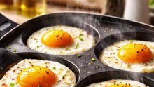 4 Cup Egg Pan – Nonstick Omelette Pancake Pan for Perfect Breakfast Cooking