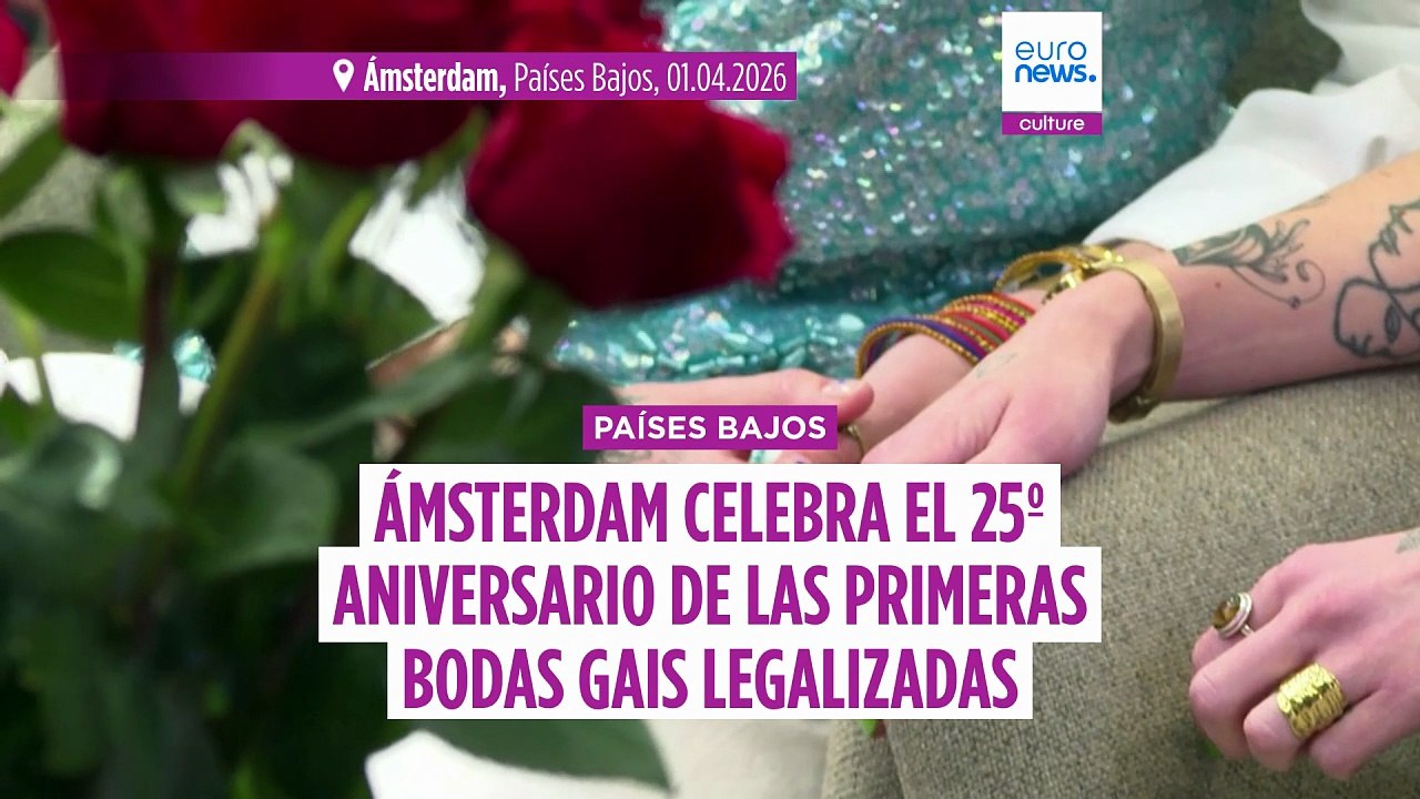 Ámsterdam celebra 25 años de las primeras bodas igualitarias en el mundo