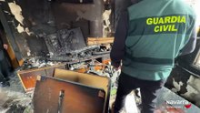 Guardia Civil investiga las causas del incendio en Lodosa