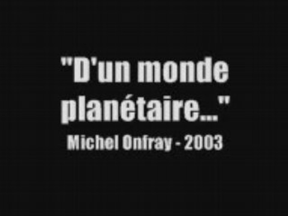 Monde planétaire sans dieu