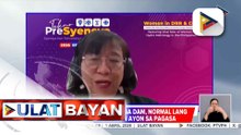 Pagbaba ng water levels sa mga dam, normal lamang dahil sa dry season ayon sa PAGASA