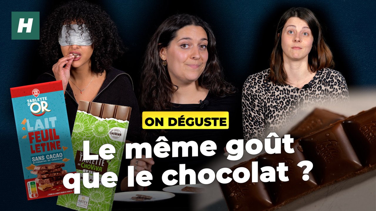 Pâques : ces tablettes sans cacao sont-elles aussi bonnes que du vrai chocolat ? On a fait le test à l'aveugle