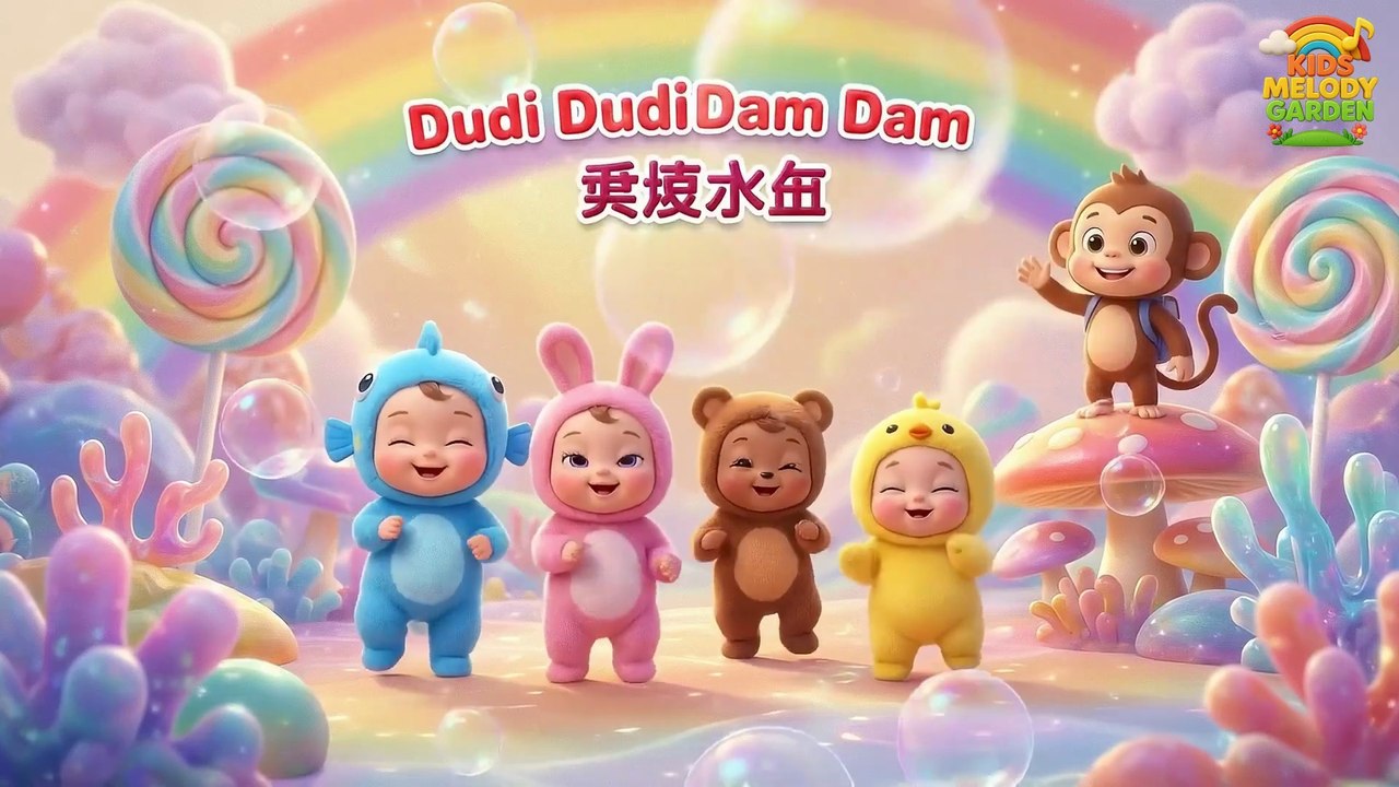 Dudi Dudi Dam Dam Song | Fun Kids Dance Rhyme | Nursery Rhymes for Kids | Kids Melody Garden