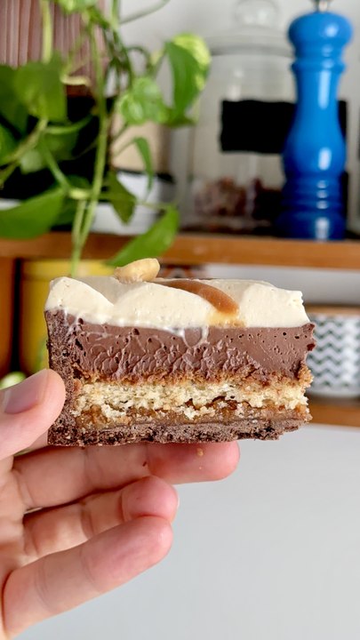 Tarte Chocolat Cacahuète Caramel Beurre Salé | Recette Tarte Entremets avec Praliné, Ganache Montée