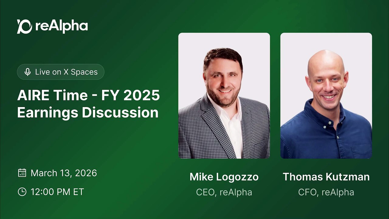 2026 reAlpha Earning Call with CEO Mike & CFO Thomas
