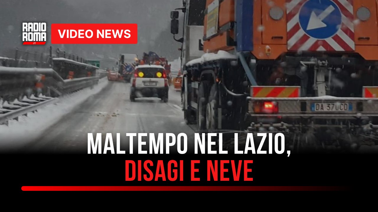 Maltempo nel Lazio, disagi e neve