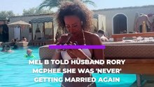 Melanie "Mel B" Brown says a future wedding was far from her mind when she got together with her now-husband, Rory McPhee.