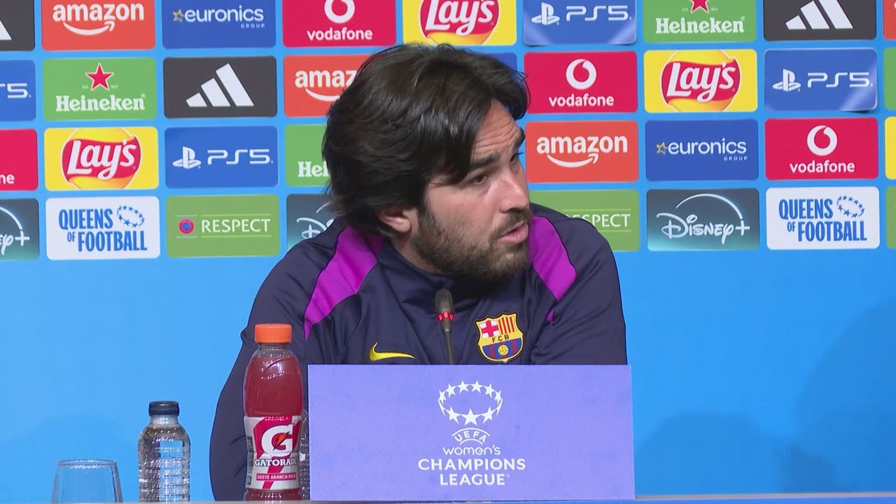 Pere Romeu y Patri Guijarro, rueda de prensa completa previa al Barça vs Real Madrid | Champions League Femenina
