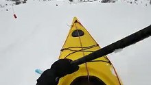 À 50 km/h en kayak sur les pistes de Guzet