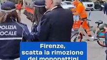 Firenze, scatta la rimozione dei monopattini