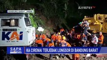 Kereta Api Ciremai Terjebak Longsor di Bandung Barat, Seluruh Penumpang Dipastikan Selamat