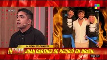 Juan Darthés reapareció en Brasil