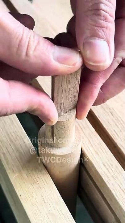 Round Tenon + A-Wedge _shorts _woodworking _diy [720p]